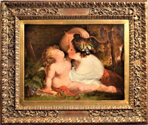 "Venus et Cupidon" - école anglaise du XIXème